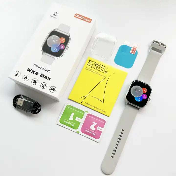 Montre Connectée WK9 Max T800 Ultra 2024 - Écran 2,01 Pouces, Double Bouton Rotatif, Hiwatch Pro S8 IWO